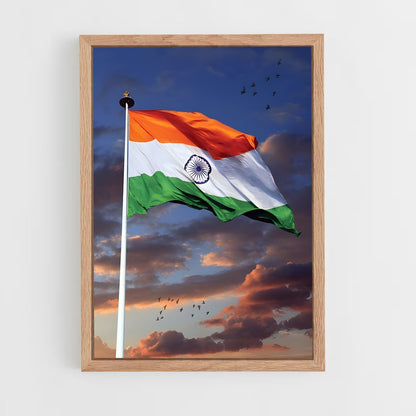 ap-india flag-2 cadre Bois clair
