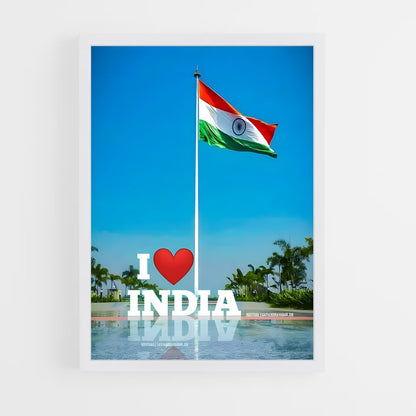 ap-india flag-3 cadre Blanc