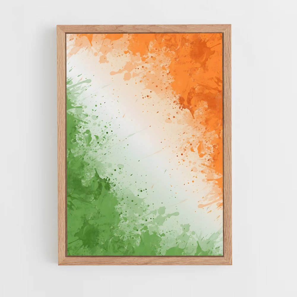 ap-india flag-4 cadre Bois clair
