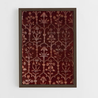 ap-indian patterns-3 cadre Bois foncé