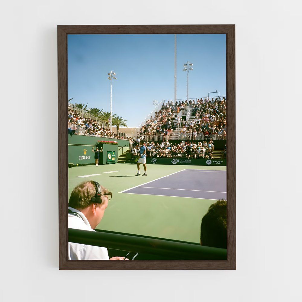 ap-indian wells tennis-3 cadre Bois foncé