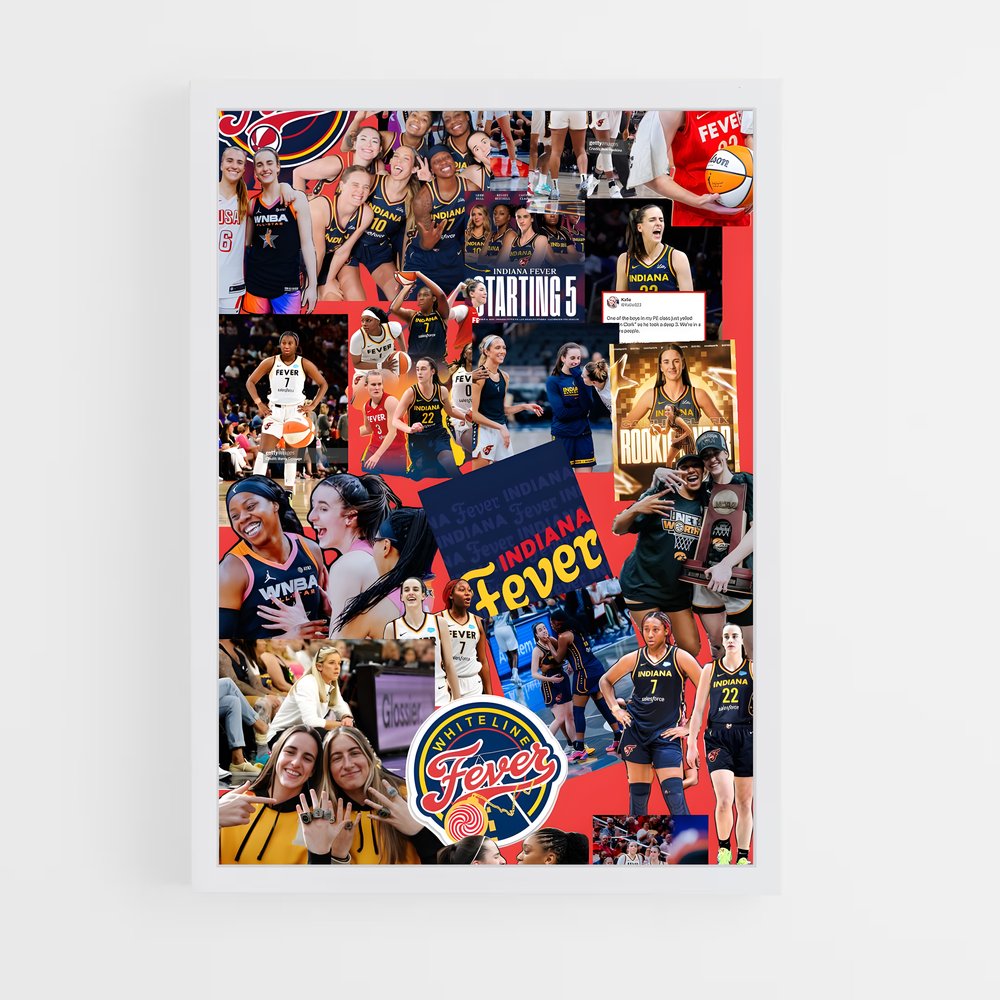 ap-indiana fever-3 cadre Blanc