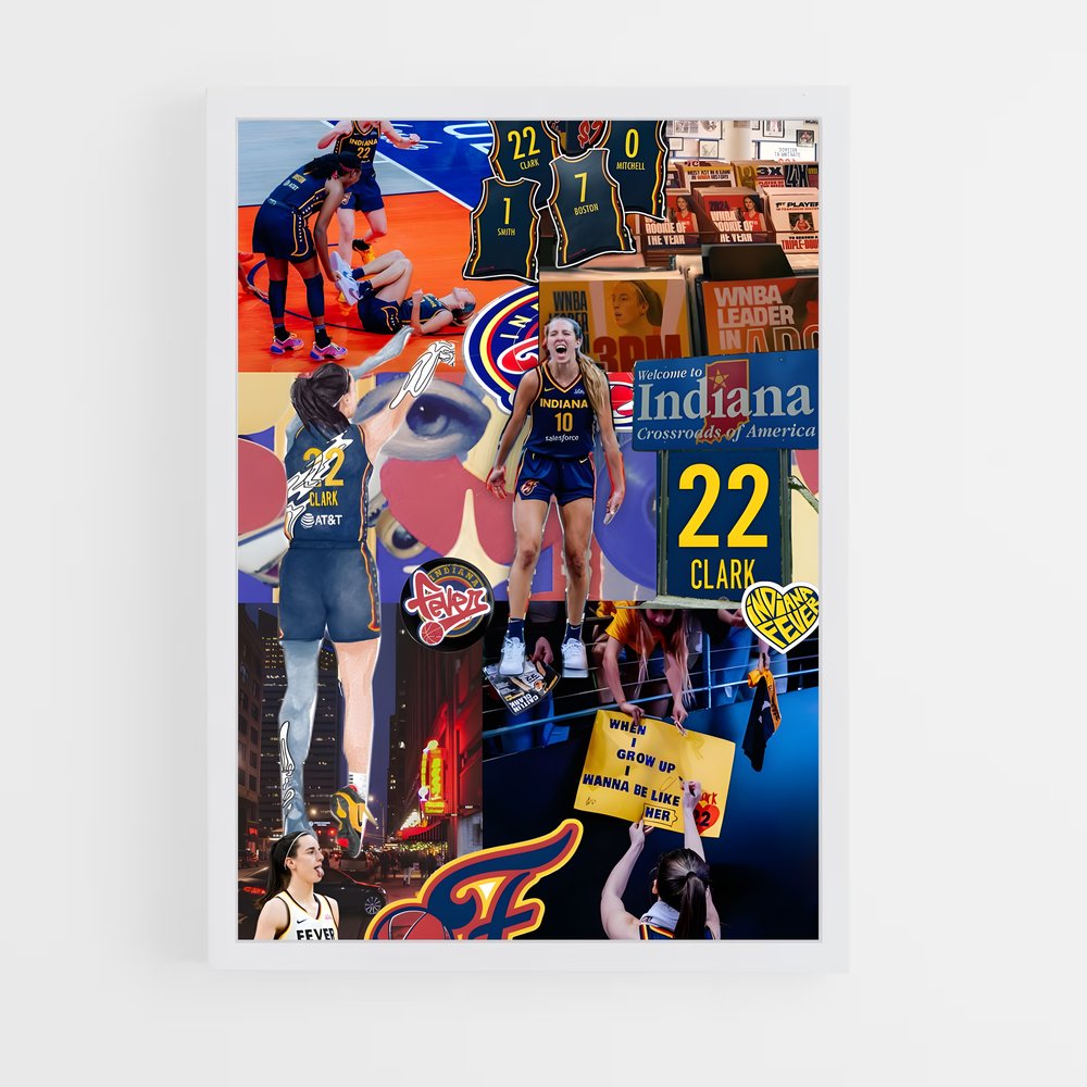ap-indiana fever-4 cadre Blanc