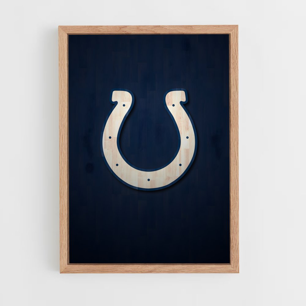 ap-indianapolis colts-6 cadre Bois clair