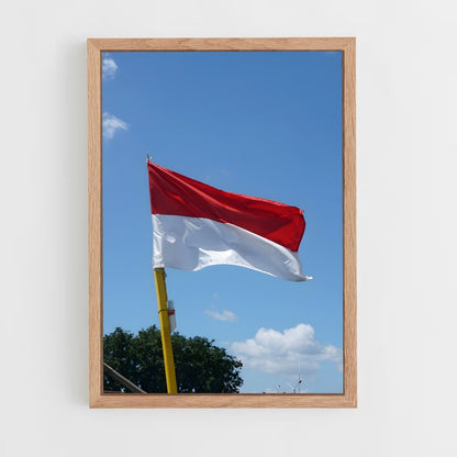 ap-indonesia flag-4 cadre Bois clair