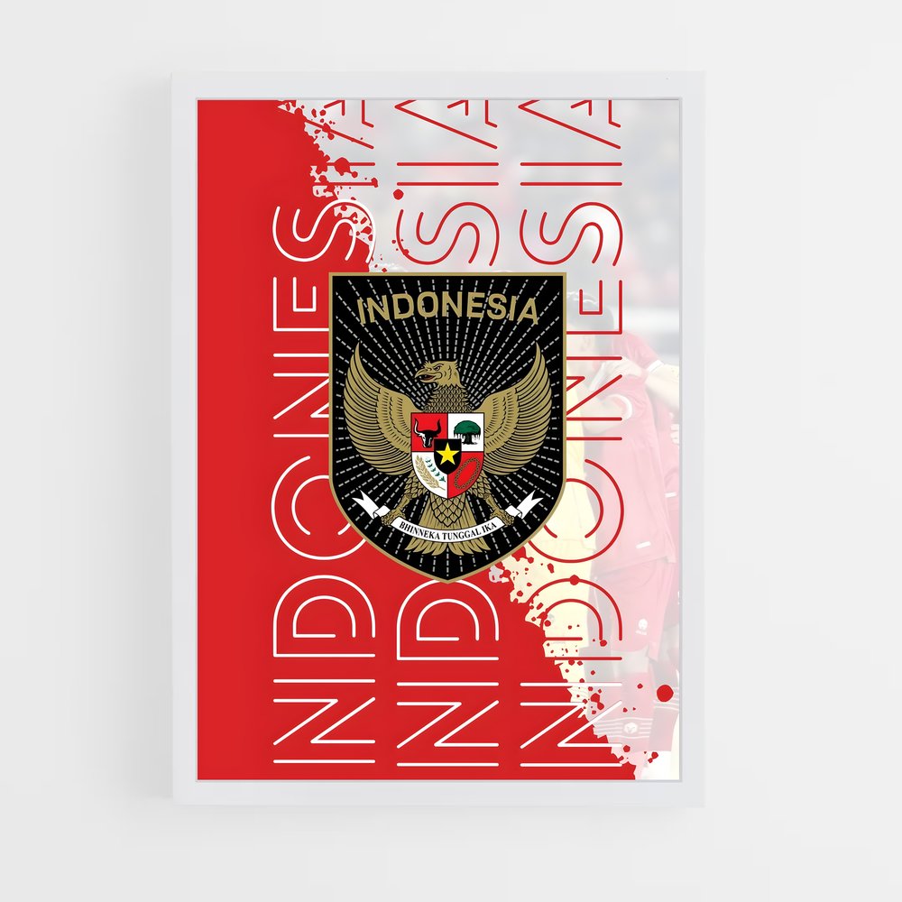 ap-indonesia national football team-6 cadre Blanc
