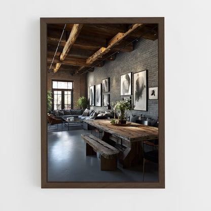 ap-industrial-20 cadre Bois foncé