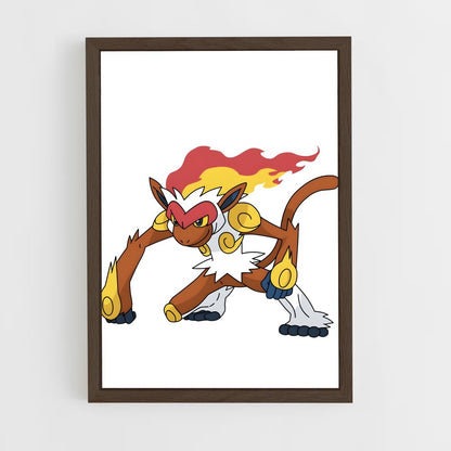 ap-infernape-4 cadre Bois foncé