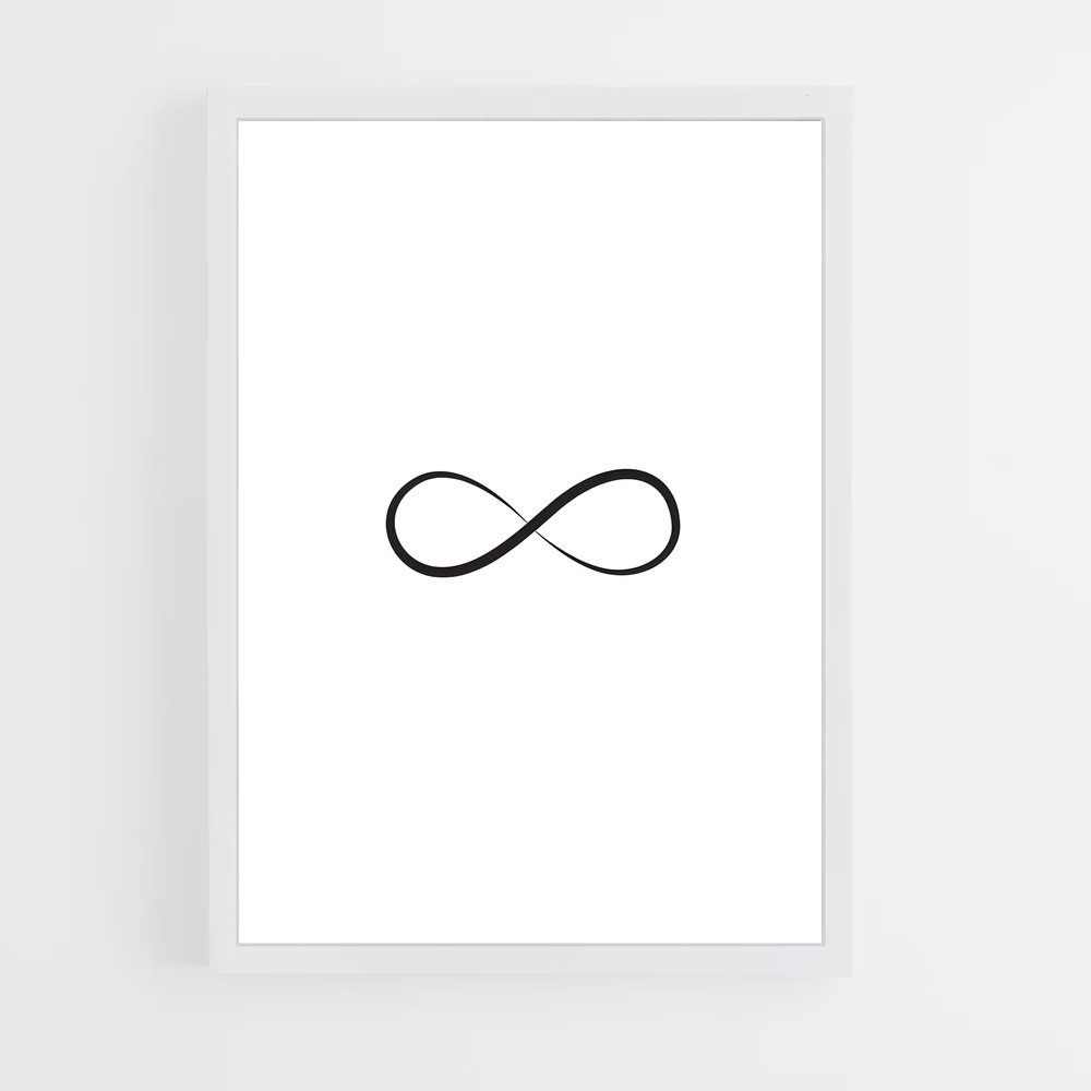 ap-infinity symbol-1 cadre Blanc