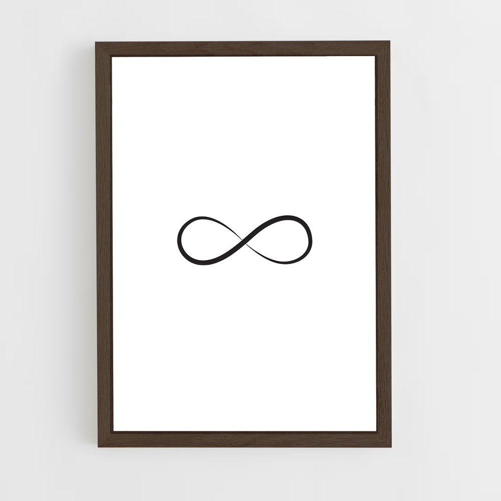 ap-infinity symbol-1 cadre Bois foncé