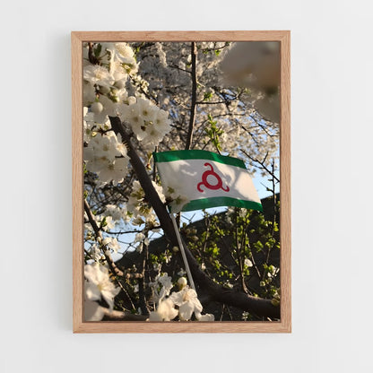 ap-ingushetia flag-2 cadre Bois clair