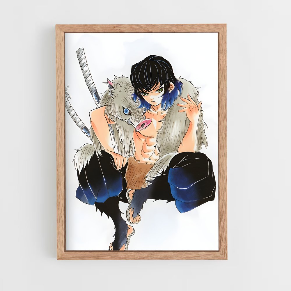 ap-inosuke hashibira-7 cadre Bois clair