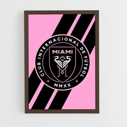 ap-inter miami cf-1 cadre Bois foncé