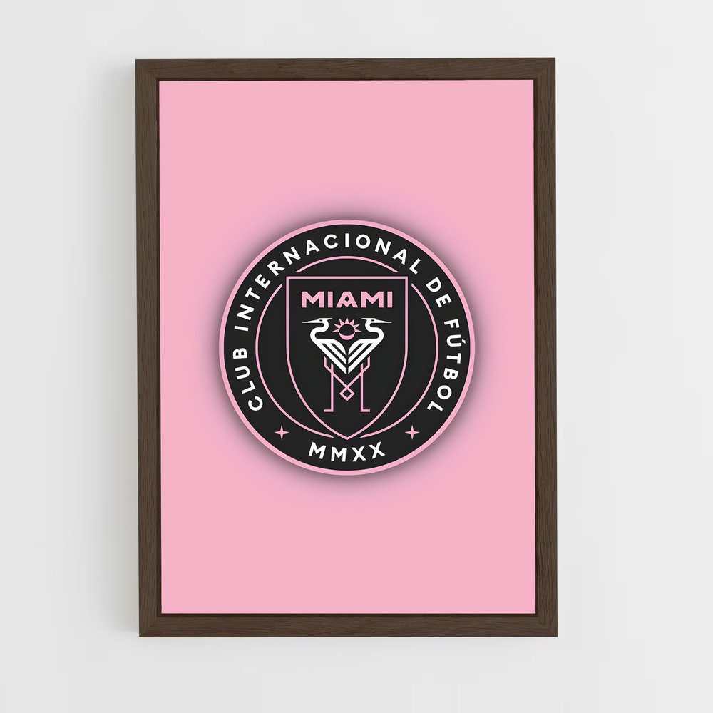 ap-inter miami cf-11 cadre Bois foncé