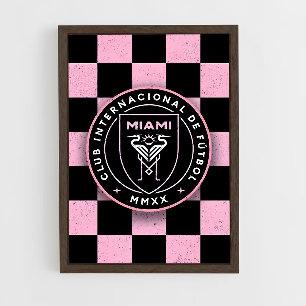 ap-inter miami cf-4 cadre Bois foncé