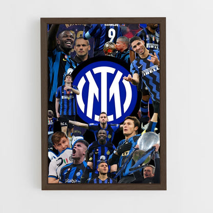 ap-inter milan-3 cadre Bois foncé
