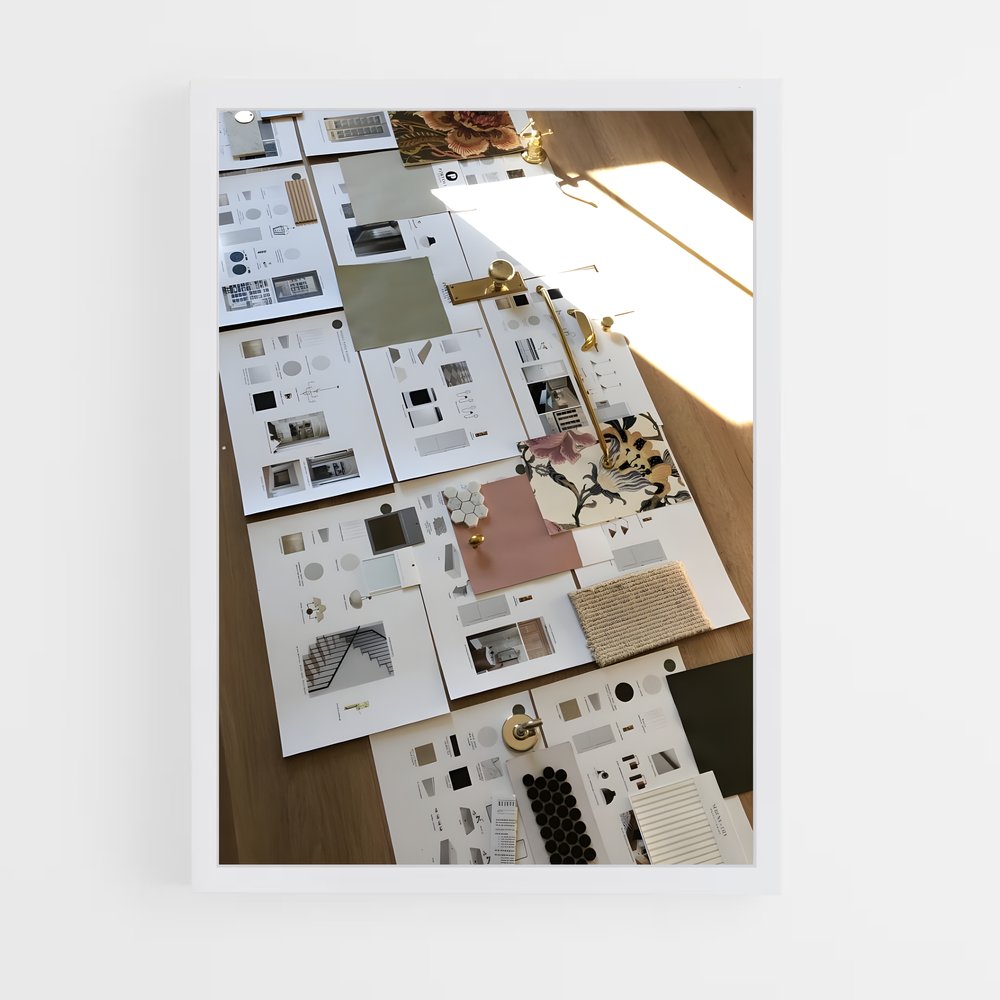 ap-interior designer-3 cadre Blanc
