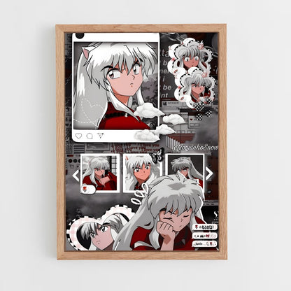 ap-inuyasha-1 cadre Bois clair