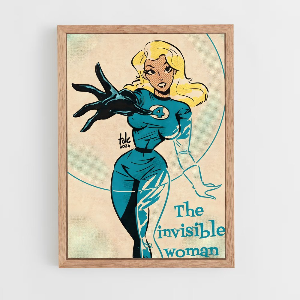 ap-invisible woman sue storm-4 cadre Bois clair