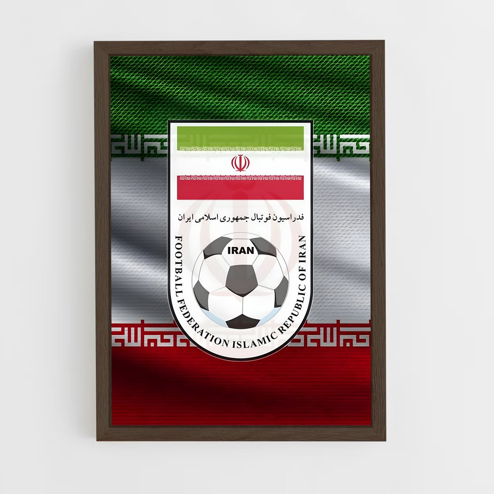 ap-iran national football team-1 cadre Bois foncé
