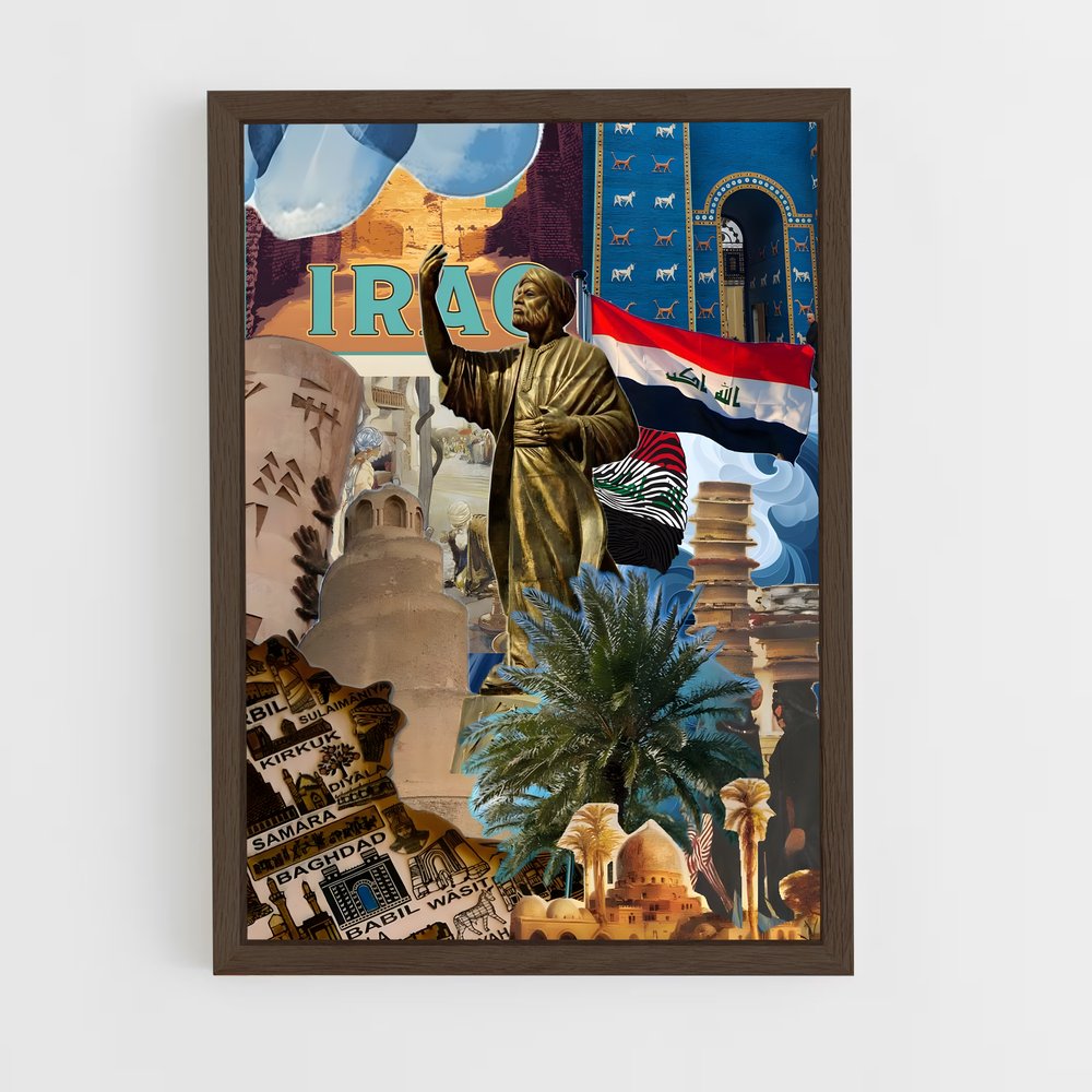 ap-iraq-3 cadre Bois foncé