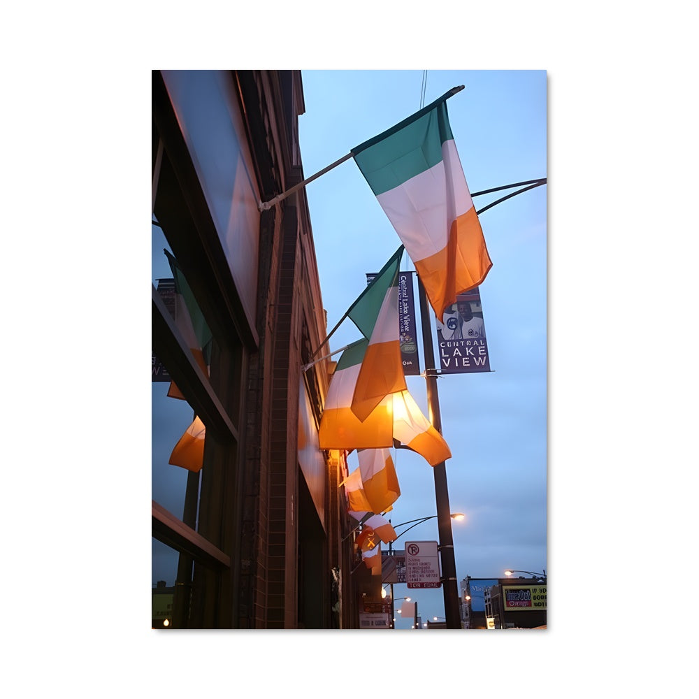 Poster Rue des Drapeaux