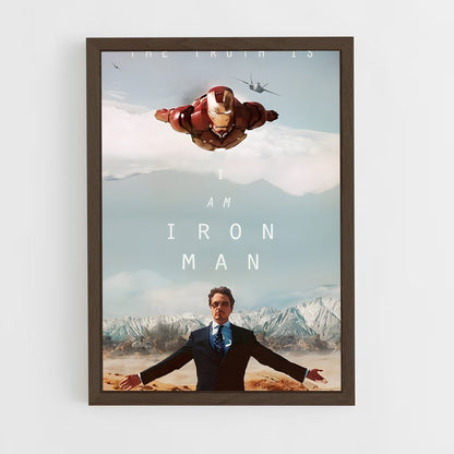 ap-iron man-3 cadre Bois foncé