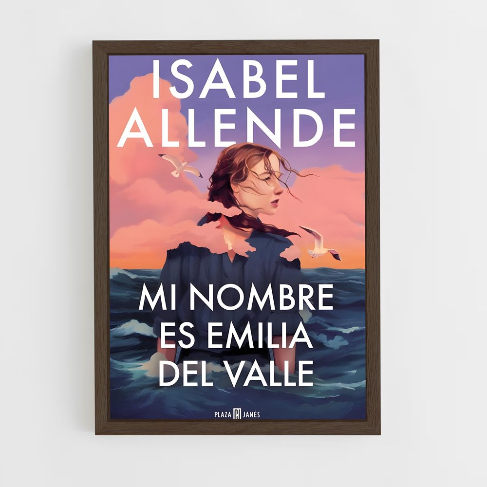 ap-isabel allende-3 cadre Bois foncé