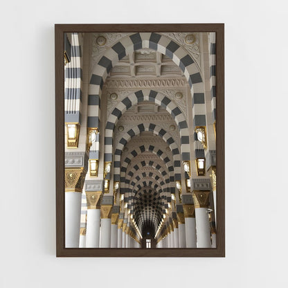 ap-islamic architecture-17 cadre Bois foncé
