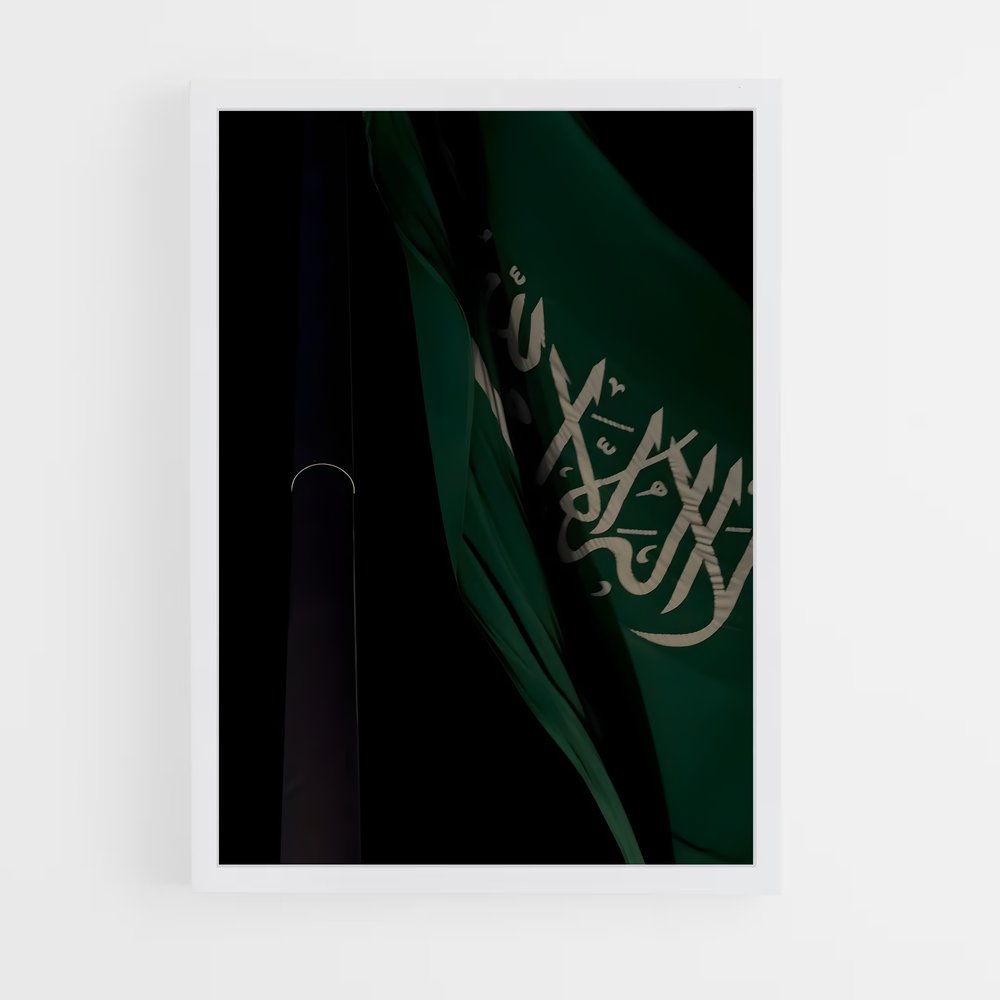 ap-islamic flag-3 cadre Blanc