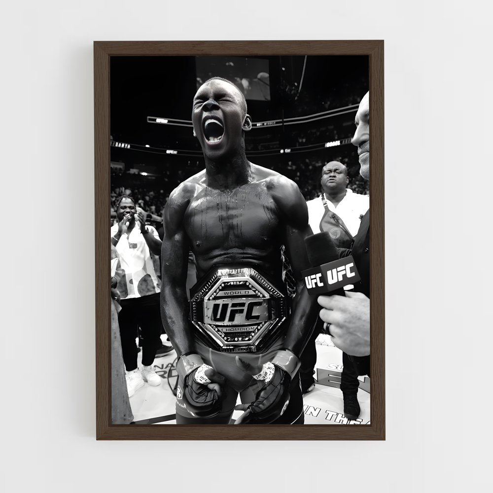 ap-israel adesanya-1 cadre Bois foncé
