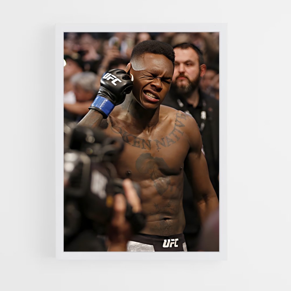 ap-israel adesanya-4 cadre Blanc