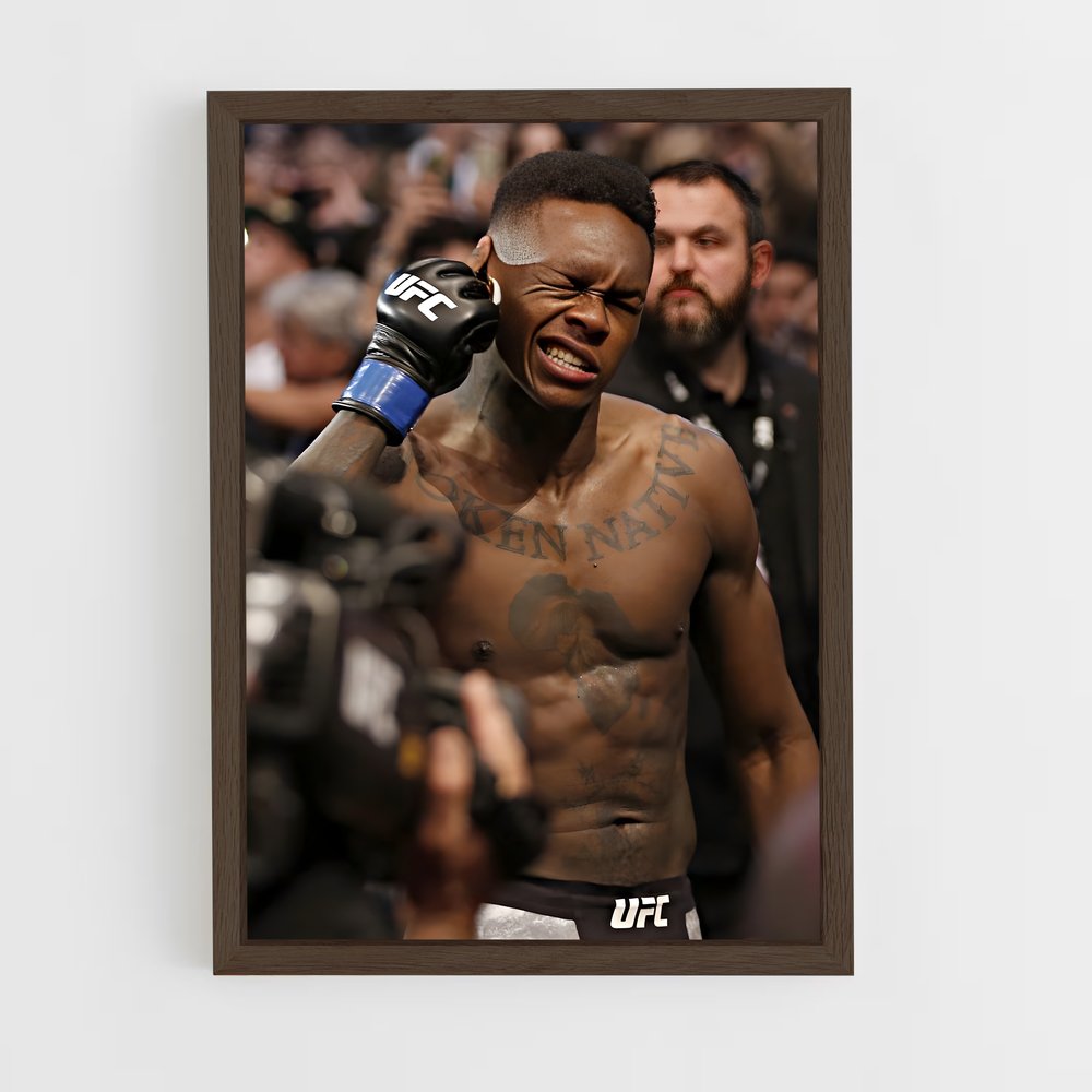 ap-israel adesanya-4 cadre Bois foncé