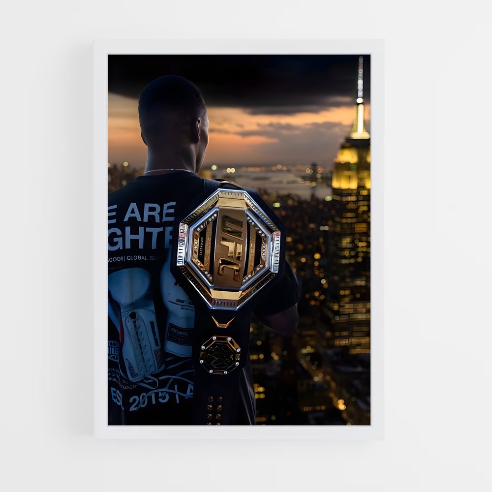 ap-israel adesanya-7 cadre Blanc