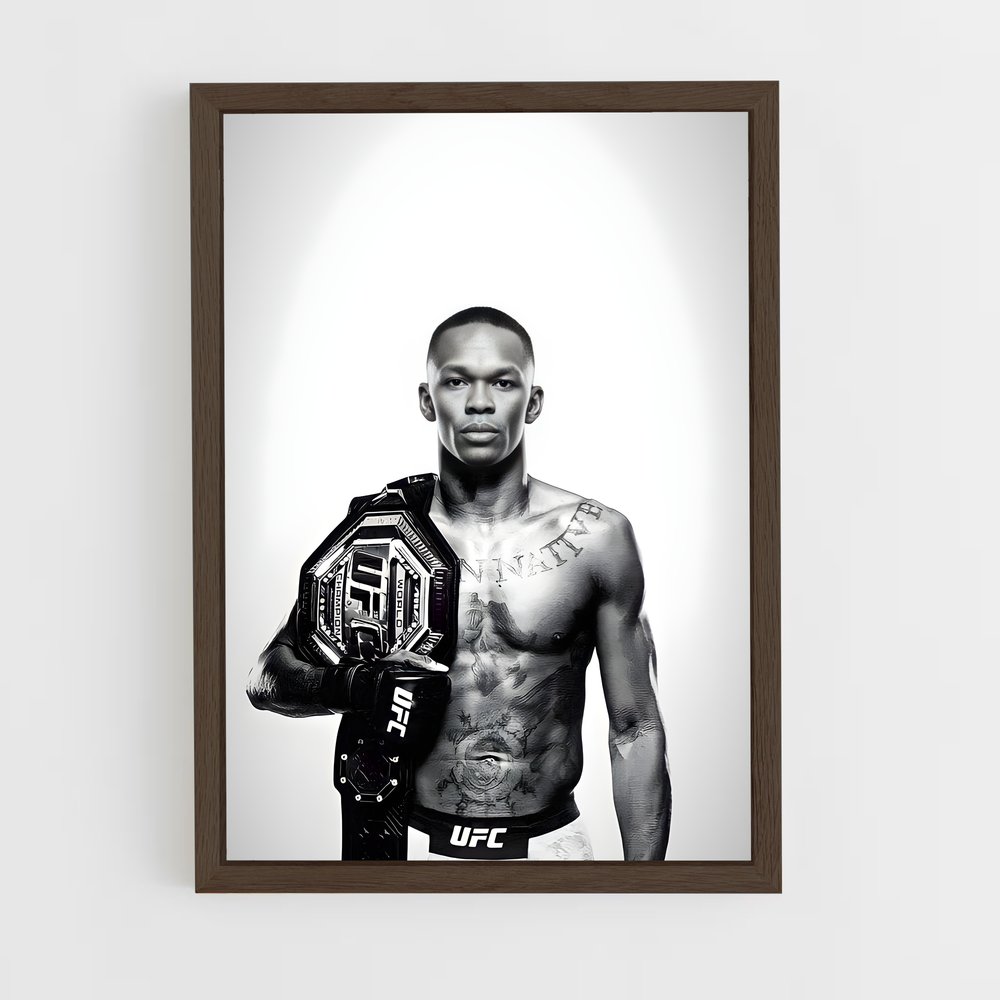 ap-israel adesanya-8 cadre Bois foncé