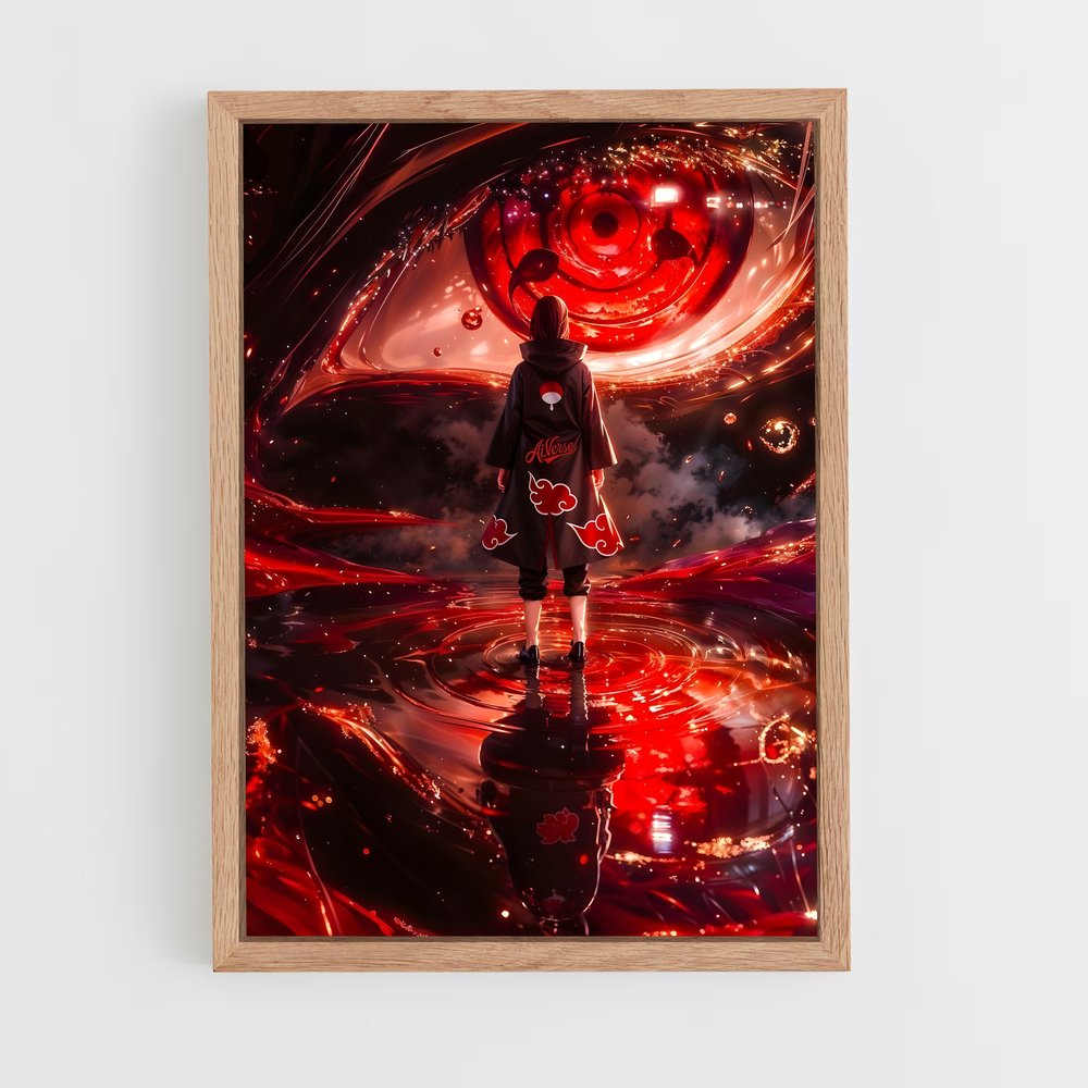 ap-itachi uchiha-6 cadre Bois clair