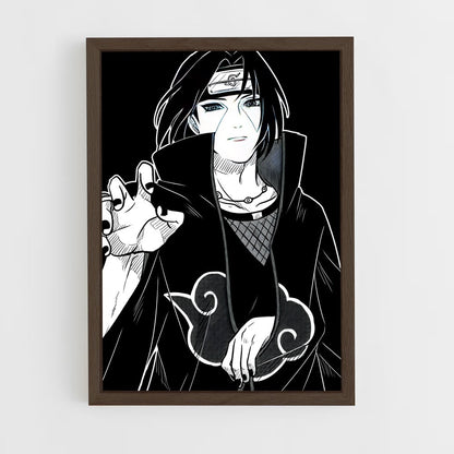 ap-itachi uchiha-7 cadre Bois foncé