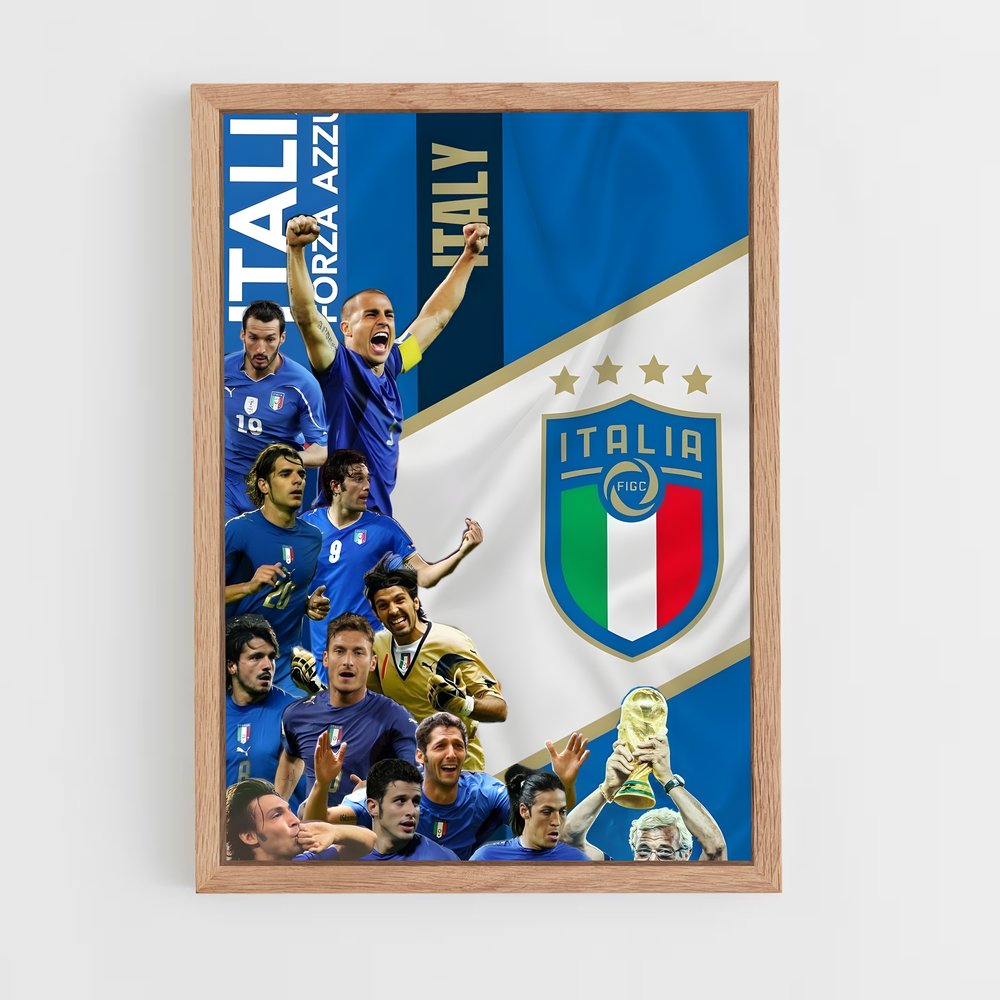 ap-italy national football team-2 cadre Bois clair