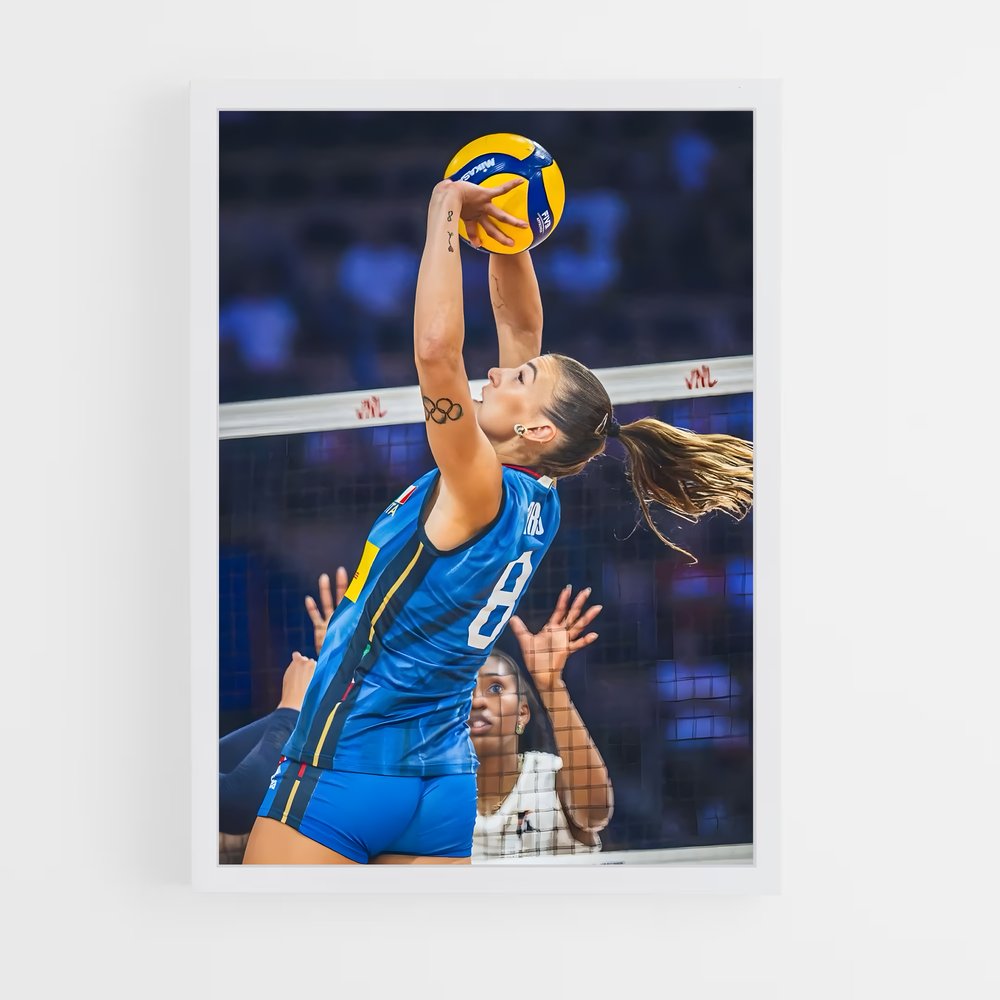 ap-italy national volleyball team-2 cadre Blanc