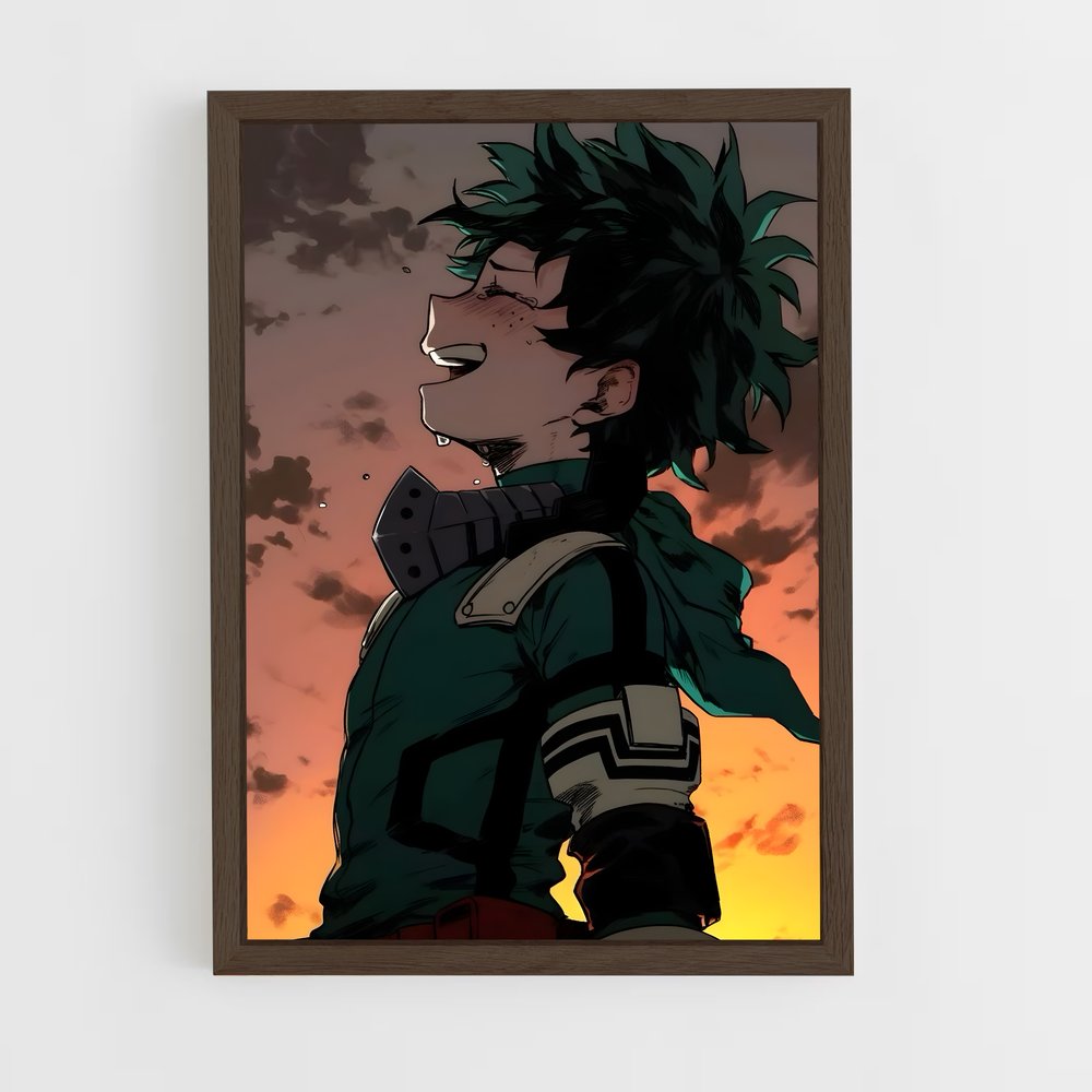 ap-izuku midoriya-2 cadre Bois foncé