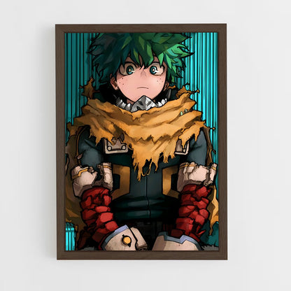 ap-izuku midoriya-7 cadre Bois foncé