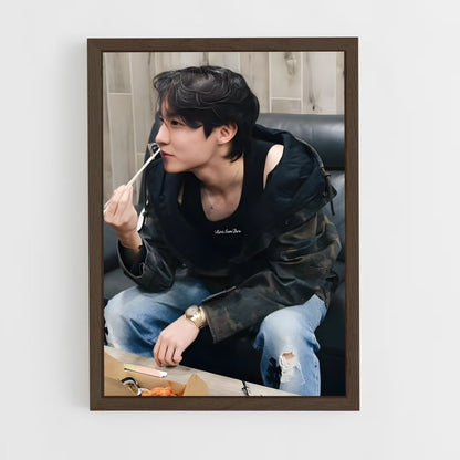 ap-j-hope bts-5 cadre Bois foncé