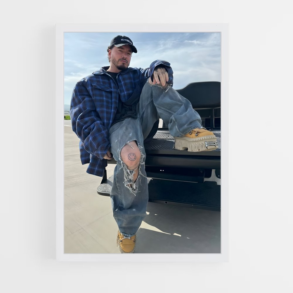 ap-j balvin-3 cadre Blanc
