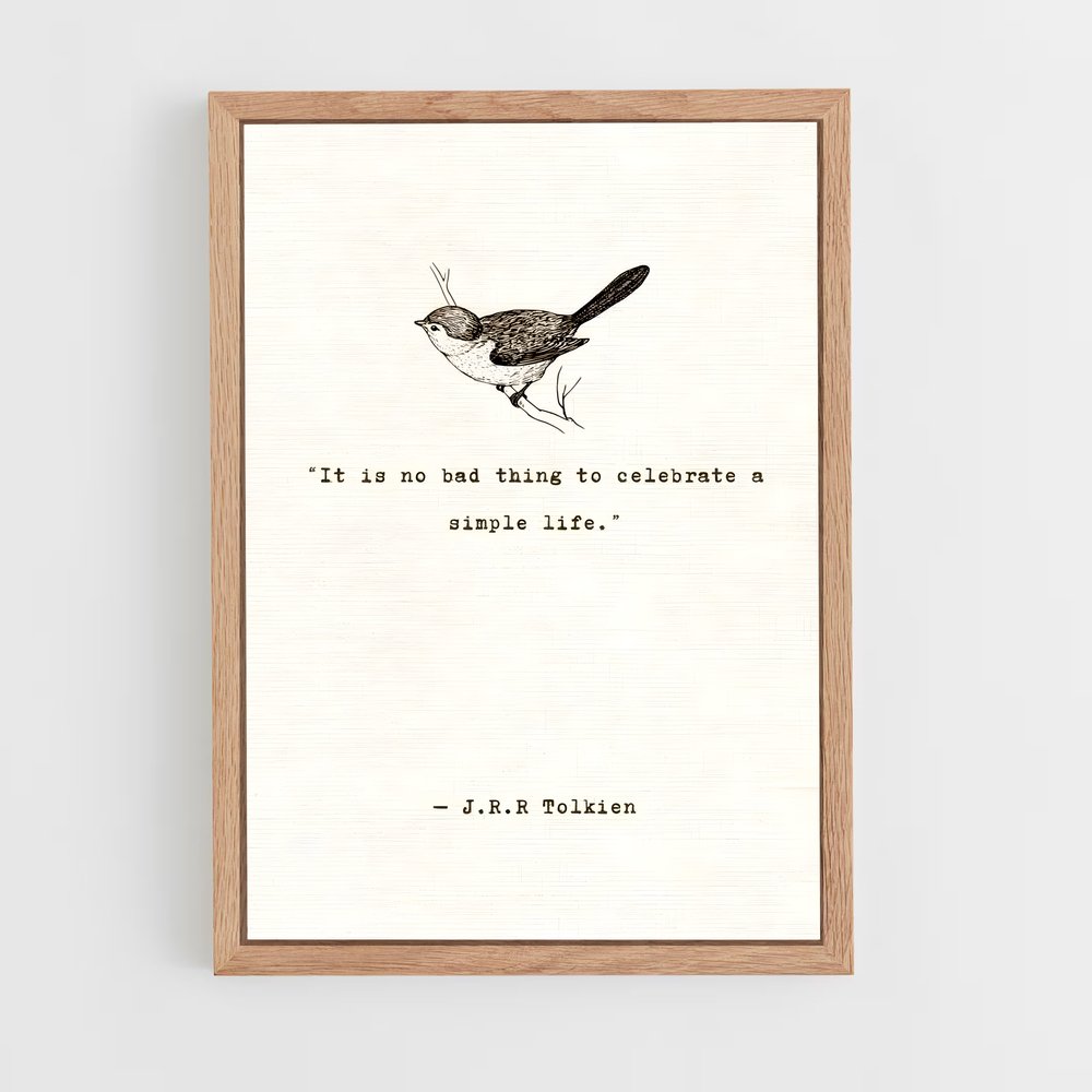 ap-j r r tolkien-6 cadre Bois clair