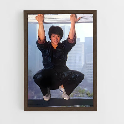ap-jackie chan-6 cadre Bois foncé