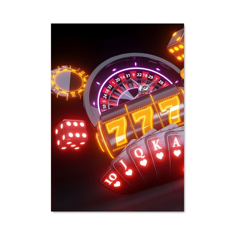 Poster Neon Slots