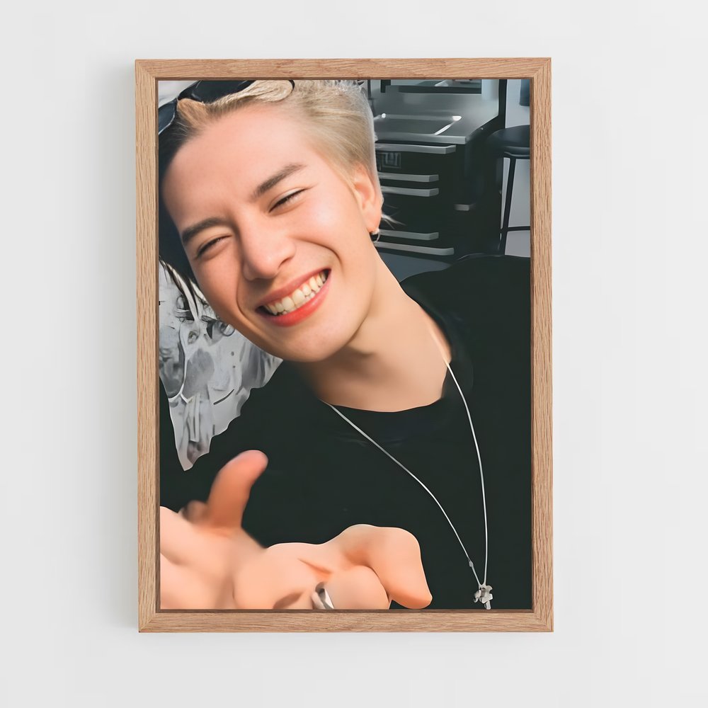ap-jackson wang-1 cadre Bois clair