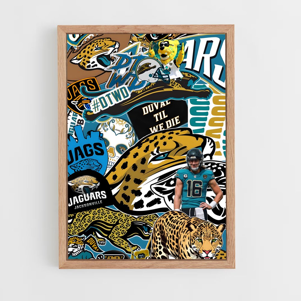 ap-jacksonville jaguars-1 cadre Bois clair