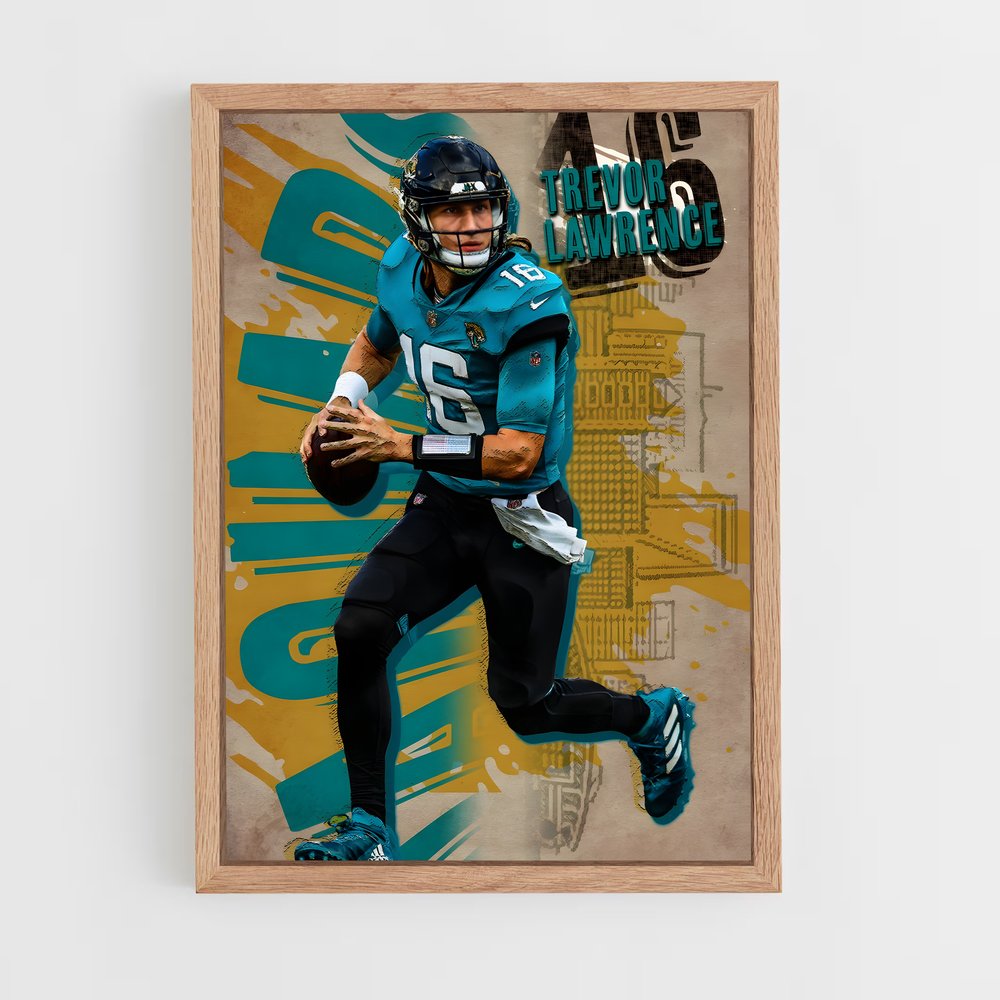 ap-jacksonville jaguars-2 cadre Bois clair