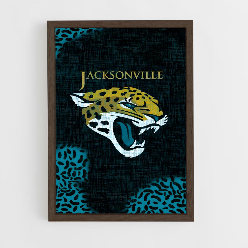 ap-jacksonville jaguars-5 cadre Bois foncé